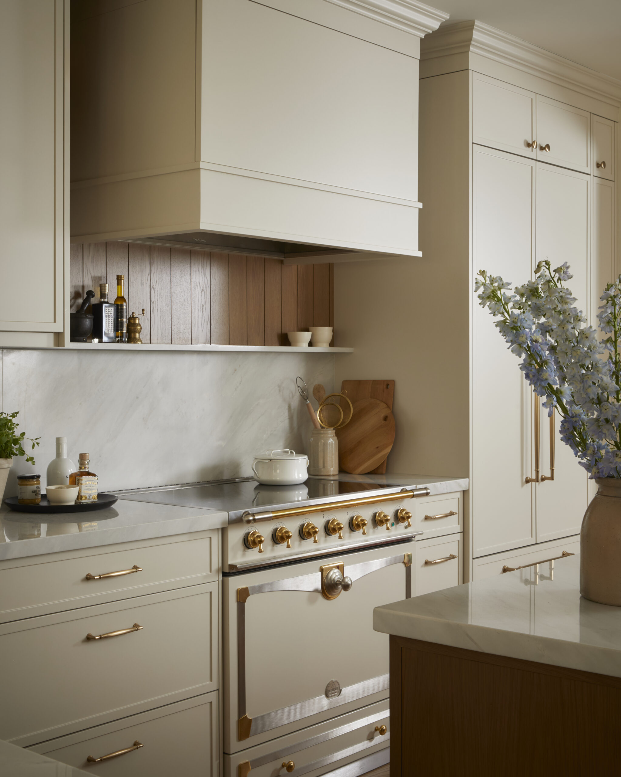 Luxury Rosedale Toronto kitchen with La Cornue induction range and custom cabinetry