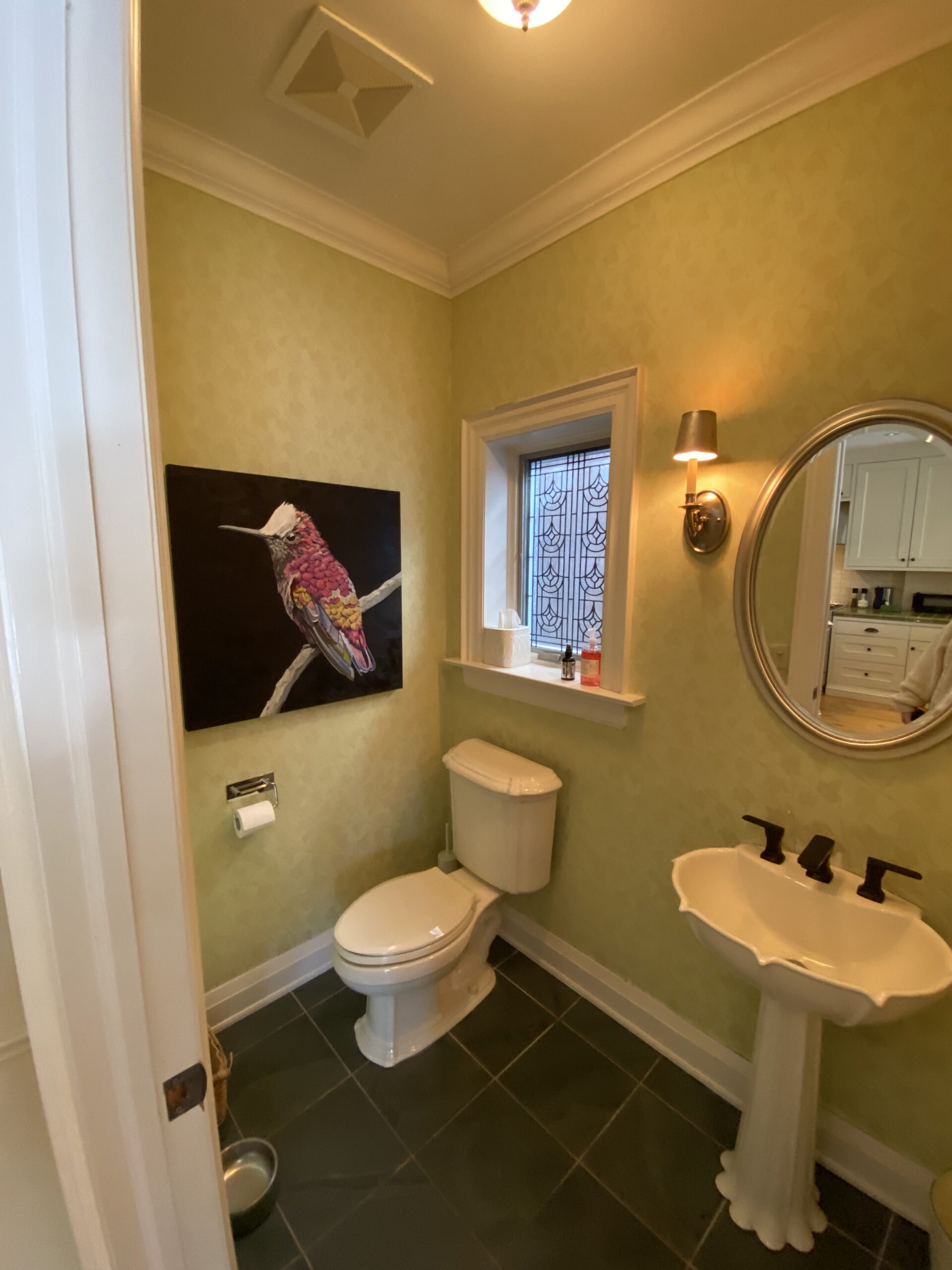 Powder room in Rosedale Toronto home before redesign