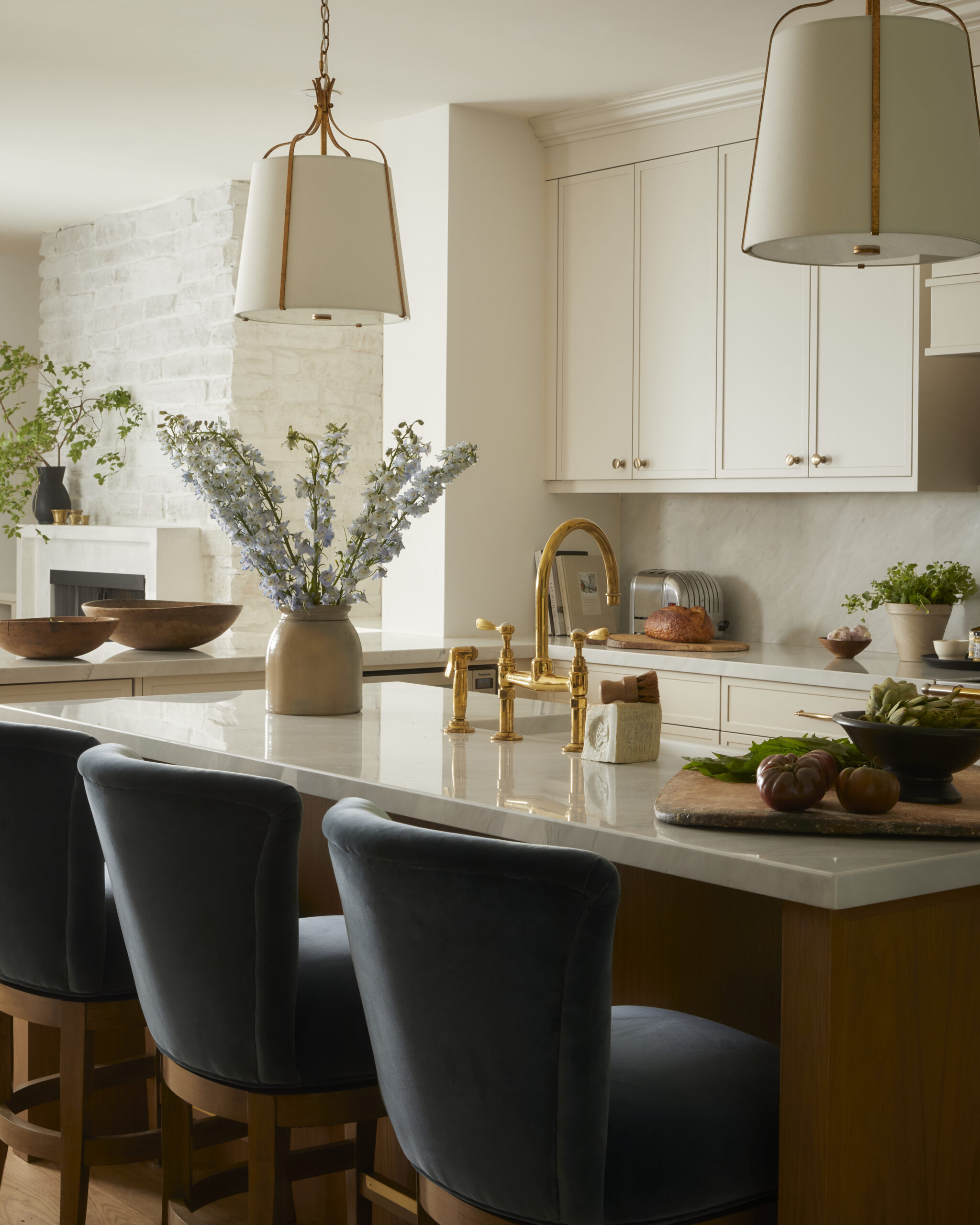 Luxury Rosedale Toronto kitchen with custom cabinetry